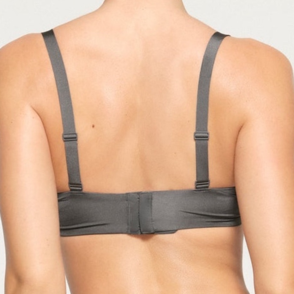 NEW Skims No Show Molded Unlimed Balconette Bra Gunmetal 34A NWT - Picture 3 of 7